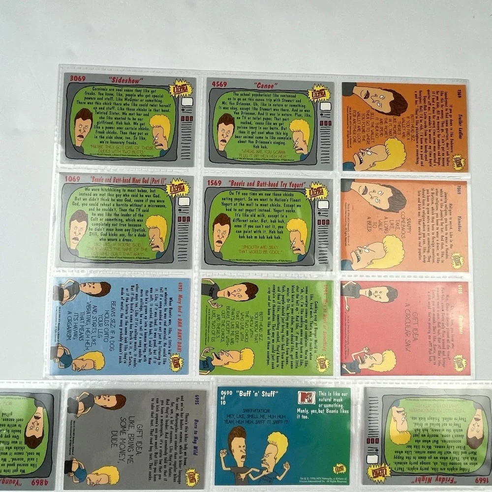 Beavis & Butthead 1994 MTV Lot Of 25 Fleer Ultra Trading Cards + Chick List Rare
